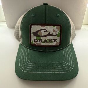 Drake Forest Green and Cream Mesh Cap